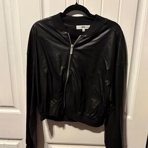 Madden Girl Black Bomber Jacket